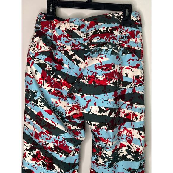 Burton Society DRYRIDE Paint Splatter Snowboard Pants Green Multi Women's Size S - Picture 8 of 13